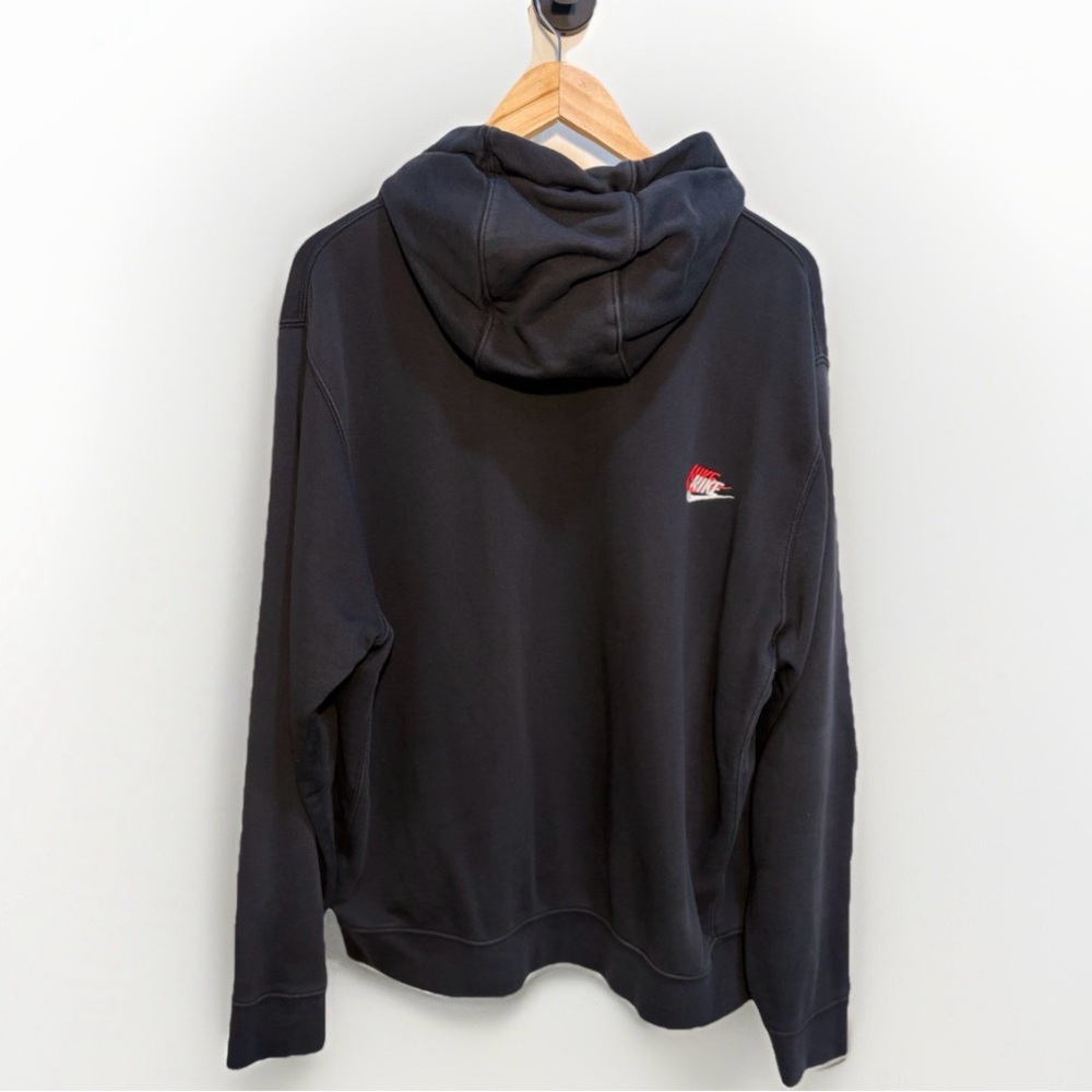 Nike Black Hoodie XL Multicolor Swoosh - Picture 2 of 7